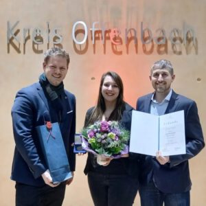 Ehrung des Kreises Offenbach für Vizevorsitzende Lisa Schmedemann