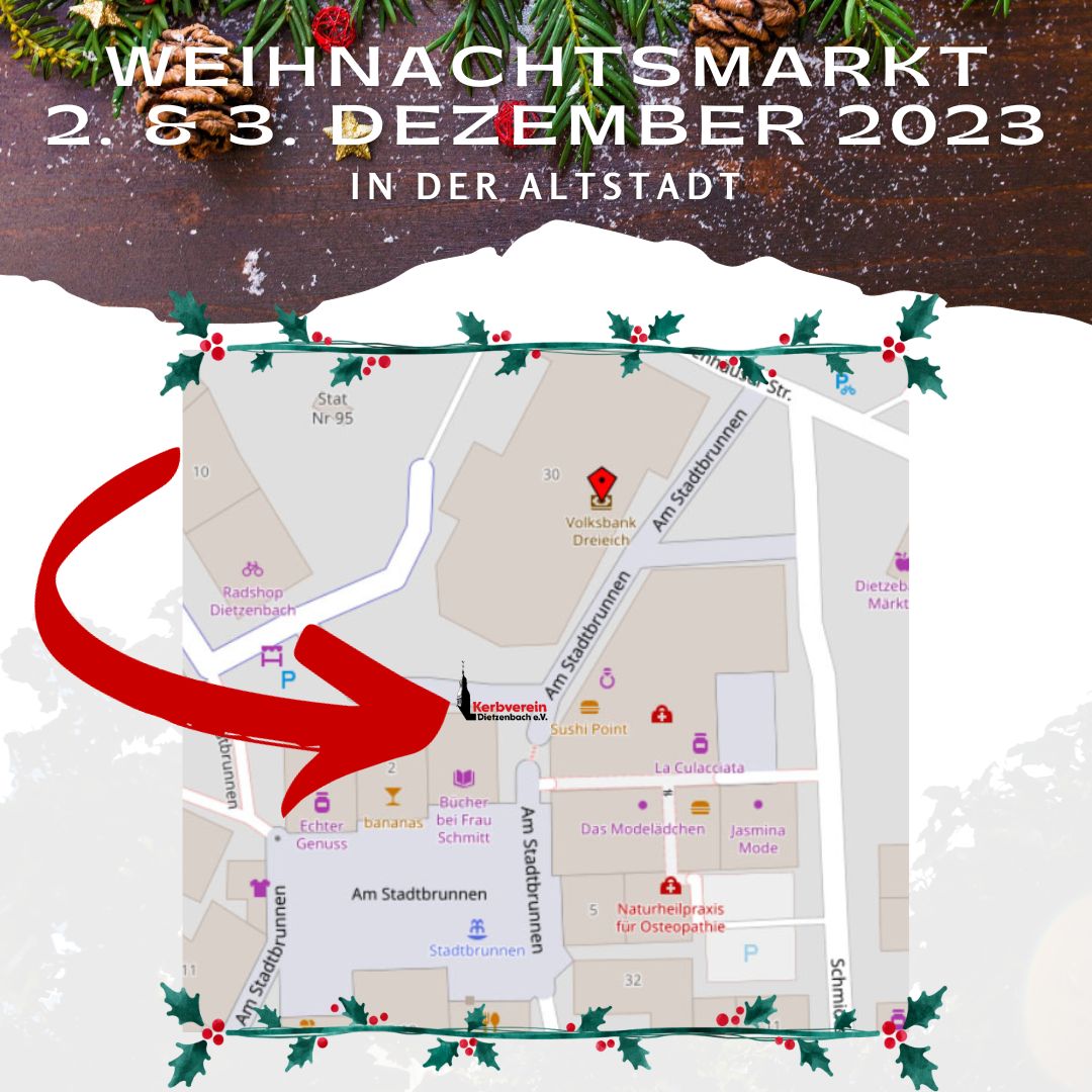 Read more about the article Ebbelwoi, Punsch und mehr: Kerbverein auf dem Dietzenbacher Weihnachtsmarkt 2023 vertreten